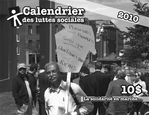 Page couverture du calendrier