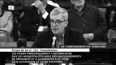 Michel Hall&eacute;, du Conseil de quartier Saint-Jean-Baptiste lors de l'audition